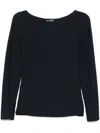 Emporio Armani Jacquard Jersey Jumper With A Geometric Pattern