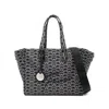 Emporio Armani Canvas Jacquard Denim Tote Bag