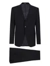 Emporio Armani Rich Brown Tailored Suit In Black