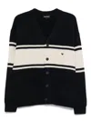 Emporio Armani Wool V-necked Cardigan In Multi