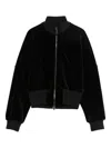 Emporio Armani Zip-up Bomber Jacket In Black
