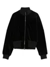 Emporio Armani Zip-up Bomber Jacket In Black
