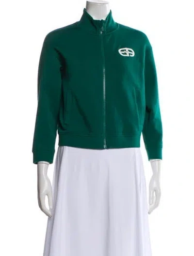 Pre-owned Emporio Armani Bomber Jacket In Green