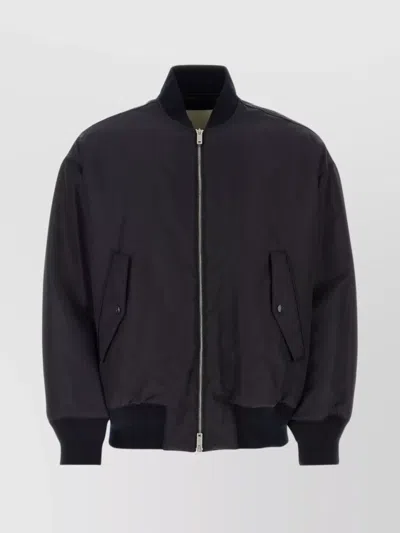 Emporio Armani Bomber Jacket Padded Drop Shoulders In 09l1