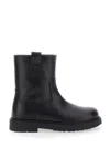 Emporio Armani Boot Vitello Lucido In Black