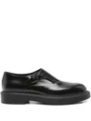 Emporio Armani Monk Shoes With Buckle And Block Heel In Black