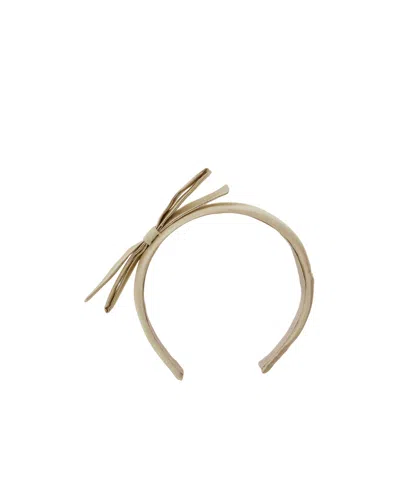 Emporio Armani Bow Headband In Nude