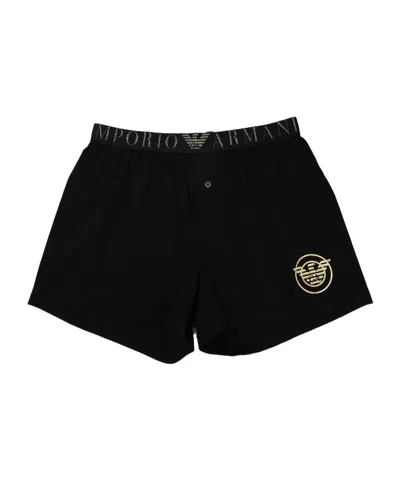 Emporio Armani Boxer Briefs In Black