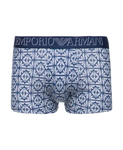 Emporio Armani Boxer Underwear In Blue
