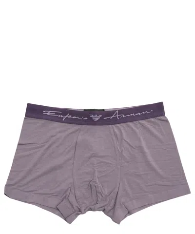 Emporio Armani Boxer In Violet