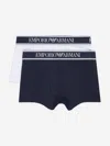 Emporio Armani Boys 2 Pack Boxer Shorts Set