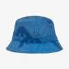 EMPORIO ARMANI BOYS BLUE EAGLE PRINT BUCKET HAT
