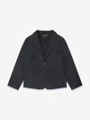Emporio Armani Boys Branded Blazer In Blue