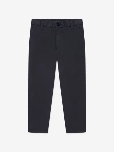 Emporio Armani Kids' Boys Branded Trousers In Blue