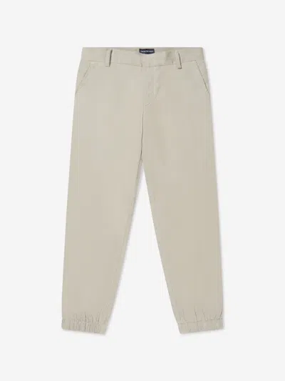 Emporio Armani Babies' Boys Corduroy Branded Trousers 8 Yrs Ivory