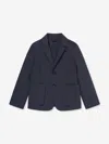 Emporio Armani Single-breasted Blazer In Blue