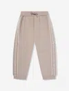 Emporio Armani Logo-tape Track Pants In Brown