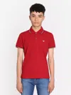 EMPORIO ARMANI BOYS LOGO POLO SHIRT 16 YRS RED