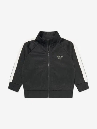 Emporio Armani Babies' Boys Logo Track Jacket In Blue