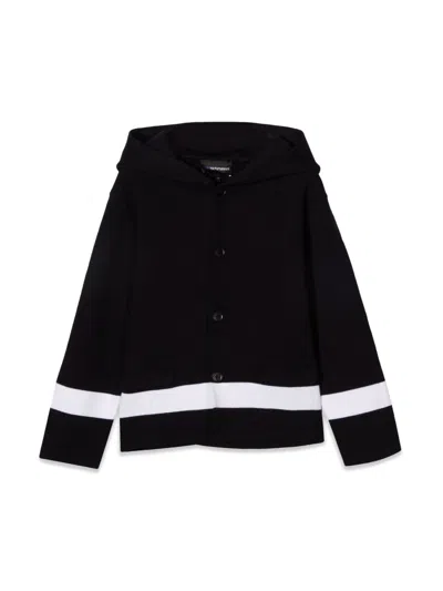 Emporio Armani Boys' Mini Cardigan With Hood In Blue