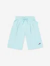 Emporio Armani Boys Smurf Logo Shorts In Blue