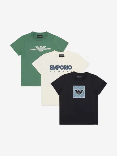 Emporio Armani Kids'  Boys T-shirt Set (3 Pack)