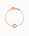 EMPORIO ARMANI ROSE GOLD-TONE STERLING SILVER COMPONENTS BRACELET