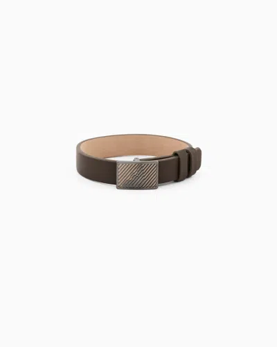 Emporio Armani Bracelets In Brown