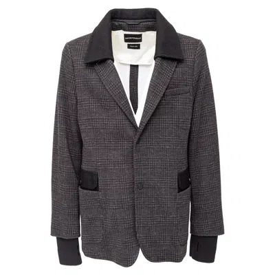 Pre-owned Emporio Armani Brad Line Wool Jacket - '10s In Black