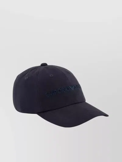 EMPORIO ARMANI BRANDED BASEBALL CAP CURVED PEAK