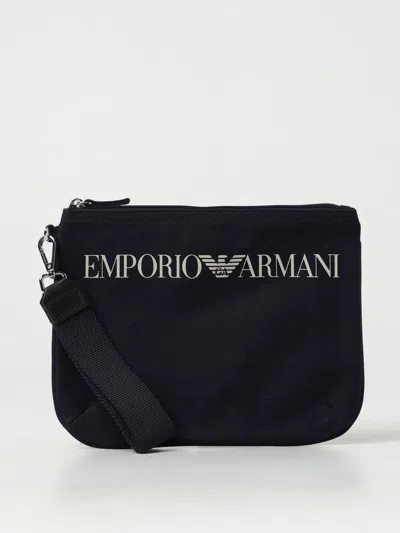 Emporio Armani Briefcase  Men Color Navy
