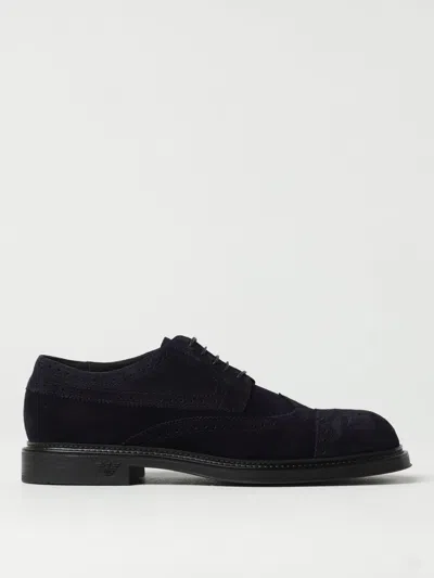 Emporio Armani Brogue Shoes  Men Color Blue In Blau