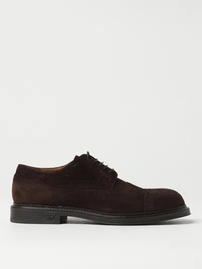 Emporio Armani Brogue Shoes  Men Color Brown In Braun