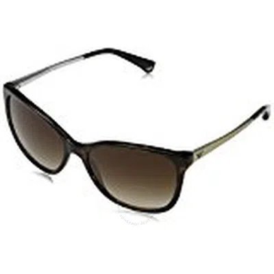 Emporio Armani Brown Gradient Square Ladies Sunglasses Ar4025 502613 55 In Black