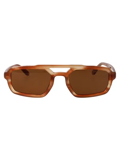 Emporio Armani Brown Havana Acetate Sunglasses