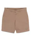 Emporio Armani Brown Logo Cotton Shorts