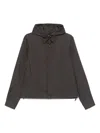 Emporio Armani Adjustable Cuffs Hooded Jacket With Side Pockets