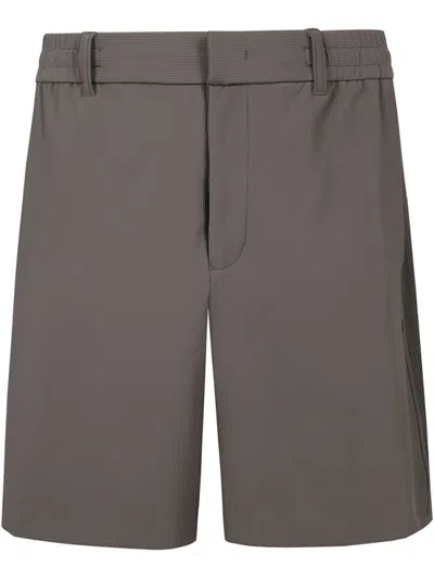 EMPORIO ARMANI BROWN NYLON BERMUDA SHORTS
