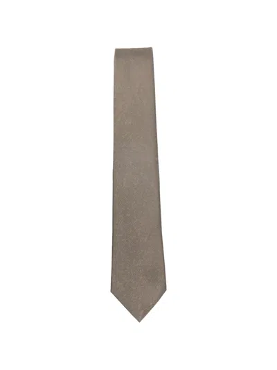 Emporio Armani Brown Silk Tie