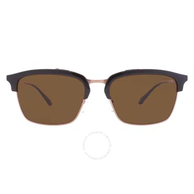 Emporio Armani Brown Square Men's Sunglasses Ea4228 320173 55