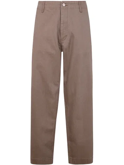 Emporio Armani Brown Stretch Denim Jeans In Gray