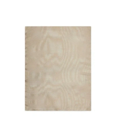 Emporio Armani Brushed Fabric Scarf In Nude