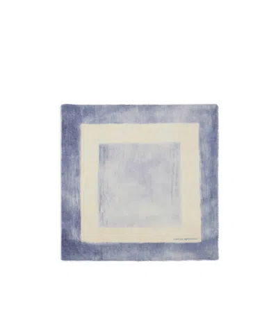 Emporio Armani Brushed Modal Blend Foulard In Orange