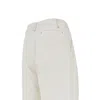 Emporio Armani Bull Denim Slouchy Fit Pants In White