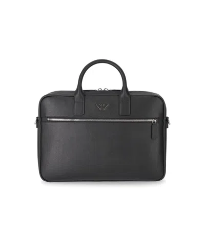 Emporio Armani Business Black Briefcase