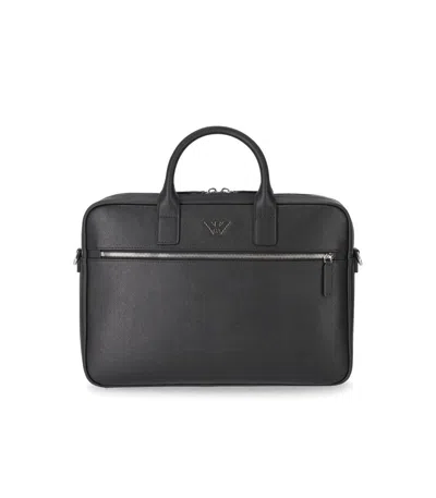 Emporio Armani Business Black Briefcase