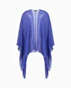 Emporio Armani Butterfly Pleated Chiffon Cape