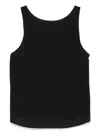 Emporio Armani Asymmetric Front Wrap V-neck Top In Schwarz