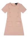 Emporio Armani Button-detail Dress In Pink