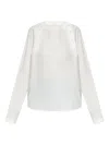 Emporio Armani Button-detail Raglan-sleeves Blouse In White